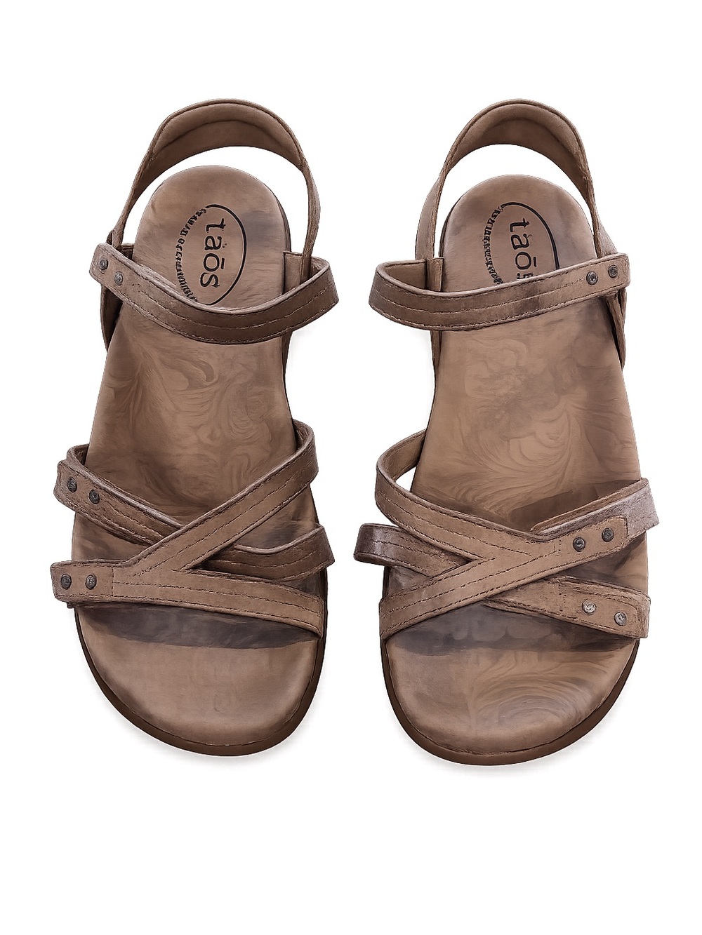 Taos Happy Strappy Leather Comfort Sandals – Women’s US Size 8